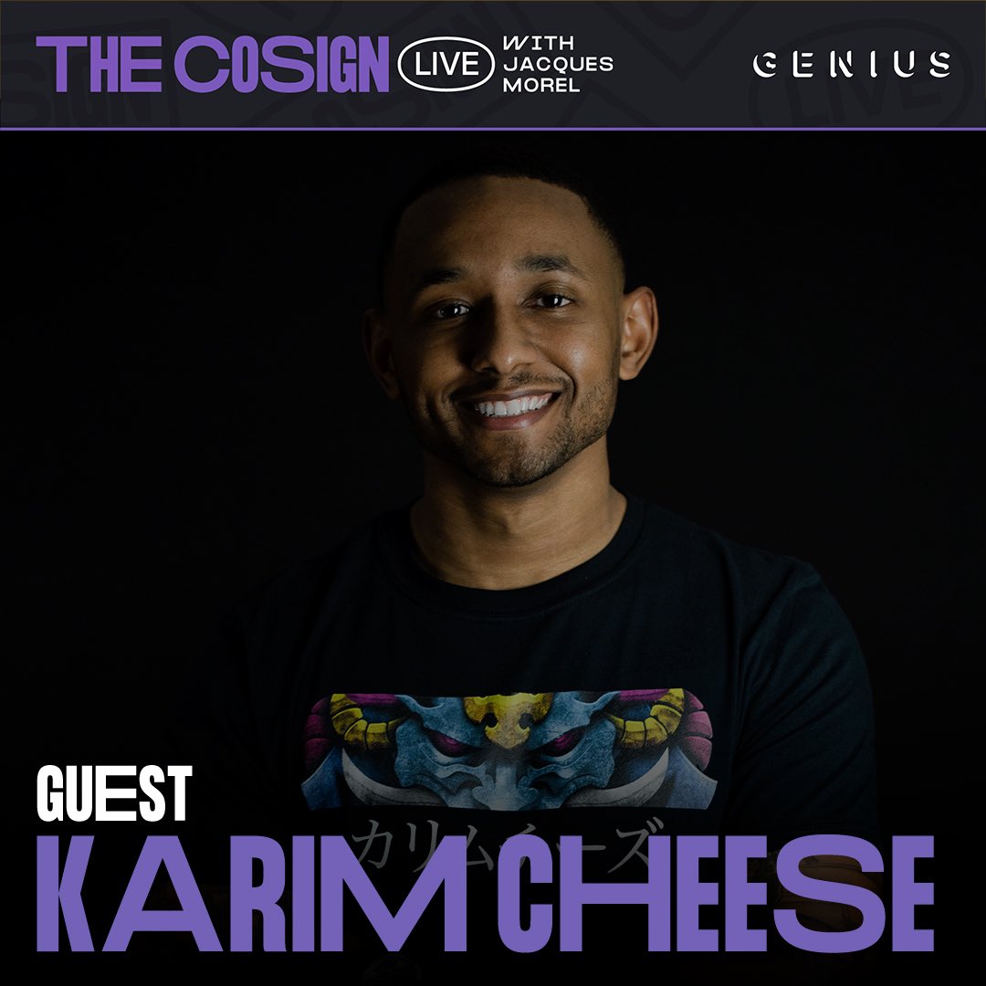 KarimCheese's tweet photo. I am returning to @Genius ‘s #thecosign today at 3pm EST!

We will be going live with some games then raiding their channel here: https://t.co/zu4FhWwlYj https://t.co/zauh2utTd8