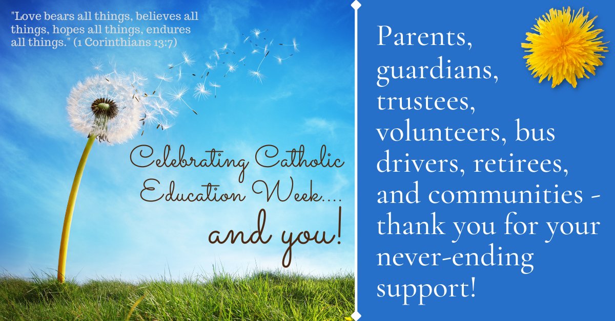 It's been a bright and blessed #CEW2021 and today we would like to recognize the contributions of an army of people who make faith-filled education a happy reality for our students. #smcdsblearns #smcdsbcelebrates