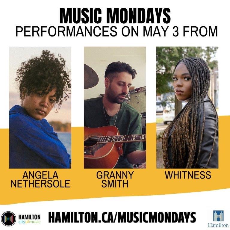 Happy Friday! Missed this week’s #MusicMondays online series? Watch on our YouTube channel: bit.ly/2PJIZhp. The week of May 3 featured #HamOnt artists in the category of R&amp;B music. For info about artists &amp; schedule for May: bit.ly/32Fb4cQ #hamontmusic