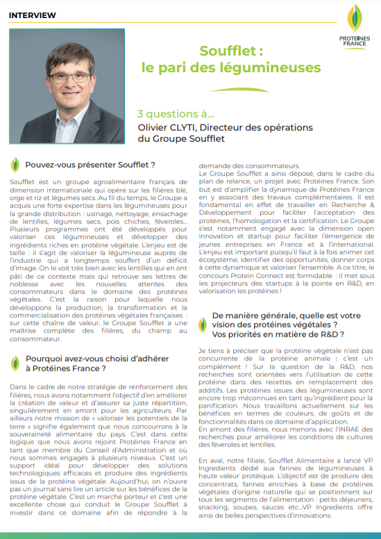 👉 Rencontre avec Olivier CLYTI, Directeur des Opérations du <a href="/GroupeSoufflet/">Groupe Soufflet</a>, qui opère sur les filières #blé, #orge et #riz et #légumes secs. Il développe notamment la production, la transformation et la commercialisation des protéines végétales françaises !