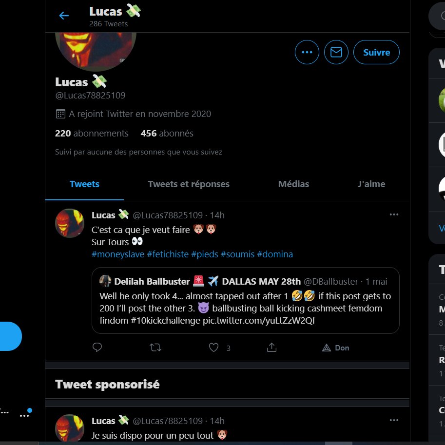 SuccubeQueen's tweet photo. @Lucas78825109 Syndrome Gilles de la Tourette? Naaan, juste un gros con de plus, qui assume pas @fakesfindomfr #moneyslavesfr https://t.co/cRF9jTCWpD