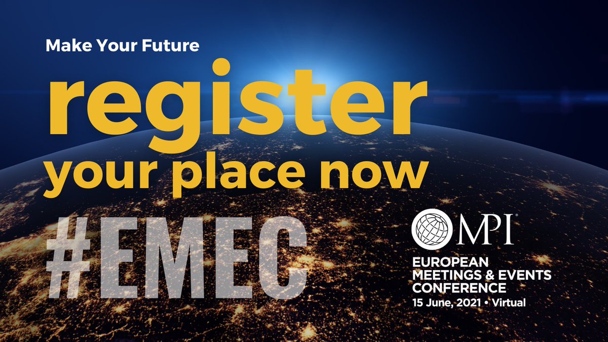 Are you ready for this June's BIGGEST European Industry Event? Join virtually, 15 June for MPI's #EMEC, the premier event for UK &amp; European #Eventprofs.

MPI Members €45 | MPI Non- Members: €85
Register now: mpi.org/emec

#whyMPI #mpiuki #meetingprofs #eventindustry
