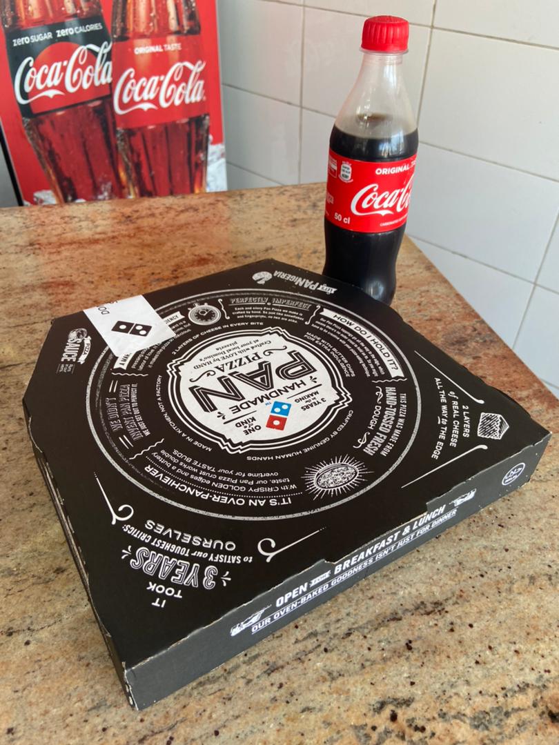 BigMan_Xander's tweet photo. The new relaunched #DominosDeepPan will finish my money. This new one is way better than the previous one. And you can get any flavour from N3500. I'm already addicted.
Order here now: https://t.co/1l6Kpet8em https://t.co/mylOVAHbMR