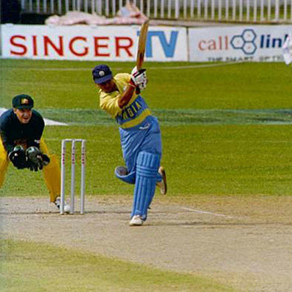 2) In 1993India suddenly switched to yellow jersey with a band of blue running in front with the team name. The track pants, however, were light blue.