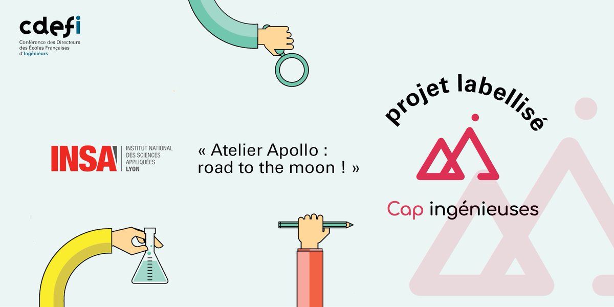 L'atelier Apollo a reçu la labellisation #CapIngénieuses de la <a href="/Cdefi/">CDEFI</a>  ! 🎉 
Celle-ci récompense notre engagement dans la promotion de l'ingénierie auprès des jeunes publics, et en particulier de jeunes filles. Une grande fierté pour le pôle Jeunes !

#insalyon #engeneering