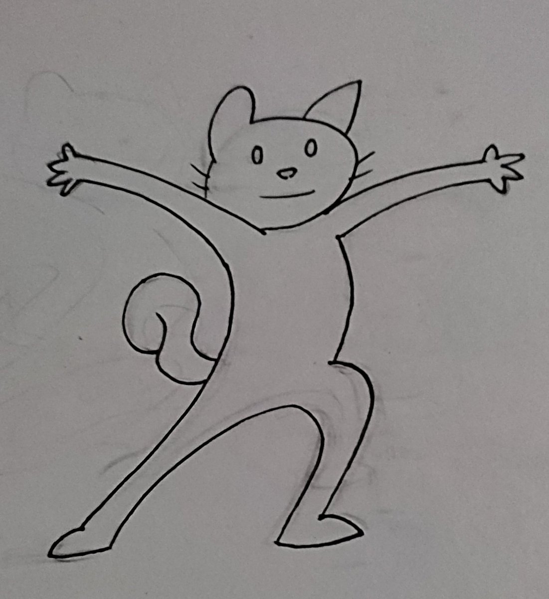 MaximAnimation's tweet photo. No context :3 @DeadlyComics
.
give me motivation to make me start animation pls, ive been wondering about how i continue my art and my style of doodle is quite blunt, i will show u sooner of how i am before than nowadays ;(
.
#oof #animal #cat #deadlycomics #nothing #doodle #art https://t.co/YDl87IxgOs