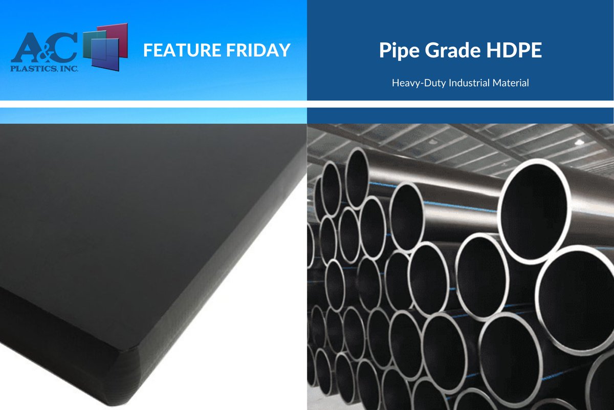 Tank running on empty? Protect what’s left with Pipe Grade HDPE! Call A&C to get yours today: 800-231-4175

🔹More chemically resistant🔹Stronger than regular HDPE🔹UV resistant

#acplastics #featurefriday #HDPE #chemicalresistant #plastic #industrial