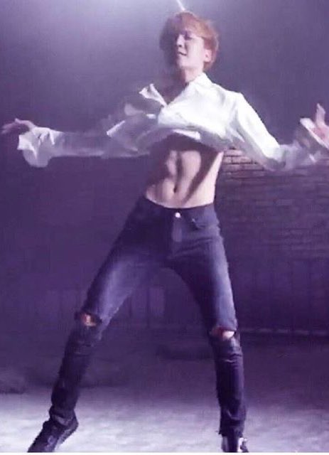 His legs are long and also abs