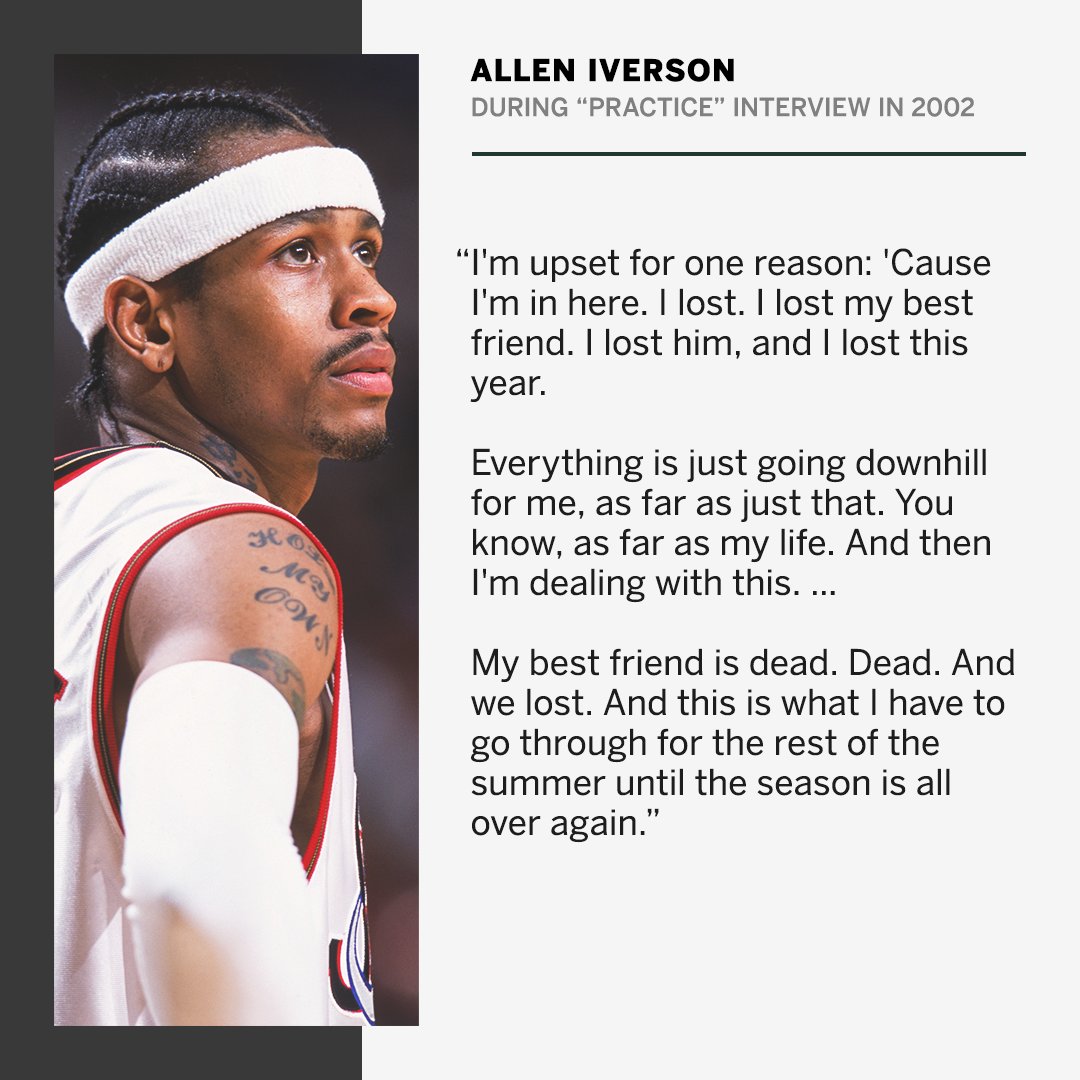 Today is the anniversary of Allen Iverson’s “practice” interview.

The real story behind his words is more complicated than is often remembered. es.pn/3erK9I7