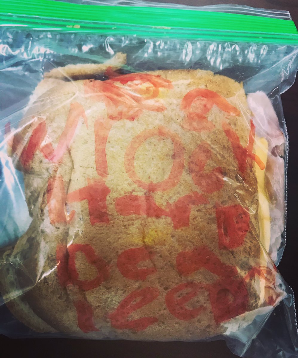 “WORK HARD. BE A LEADER.” Note from my 6 yr daughter on the sandwich she made me today. Look out world! 🙌🏻
