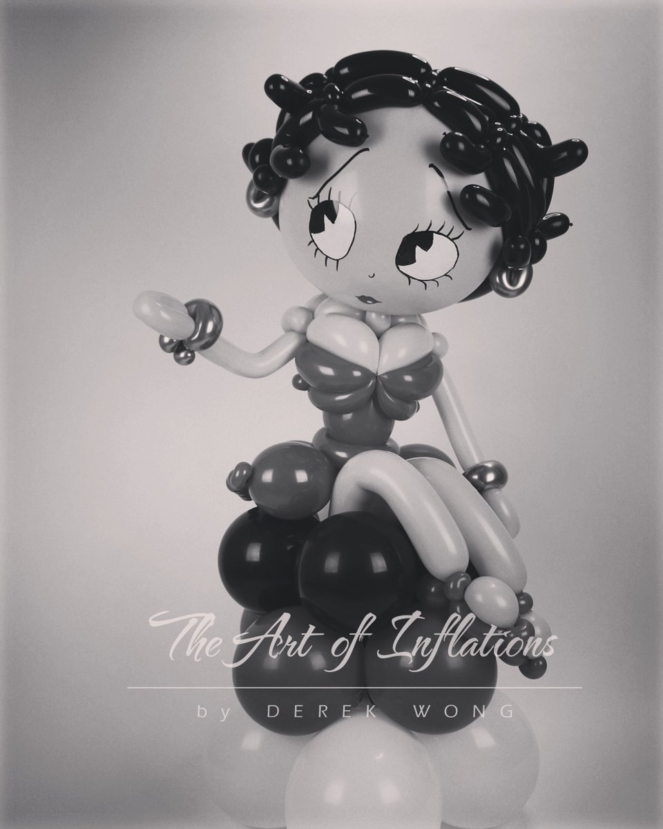 First time spoke in the #ClubHouse #NFT room. Anxiety strike and lost what I wanted to say. Everything I said sounds like "Boop-Oop-a-Doop". So I will just post another picture. #BettyBoop #Balloon #Balloonart #Balloonartidt