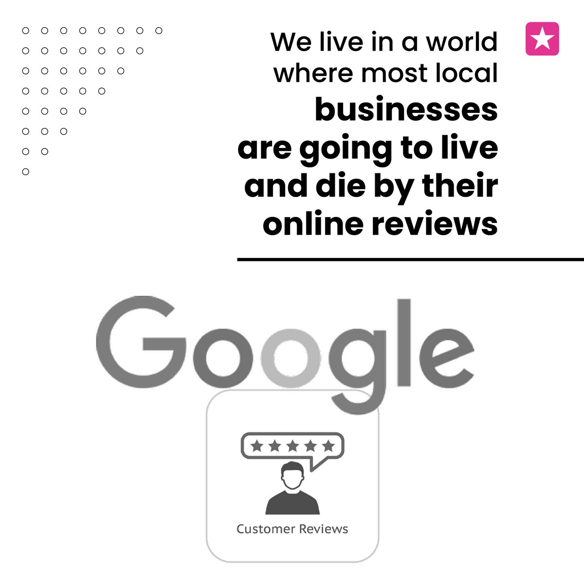 HelloStarloop's tweet image. Your reputation greatly influences your profit, competitive advantage, and customer loyalty.
.
That’s why a clear strategy and an effective approach to online reputation management are very important.
.
Get started &amp;gt;&amp;gt; Starloop.com.
.
#googlereviews #businessreputation
