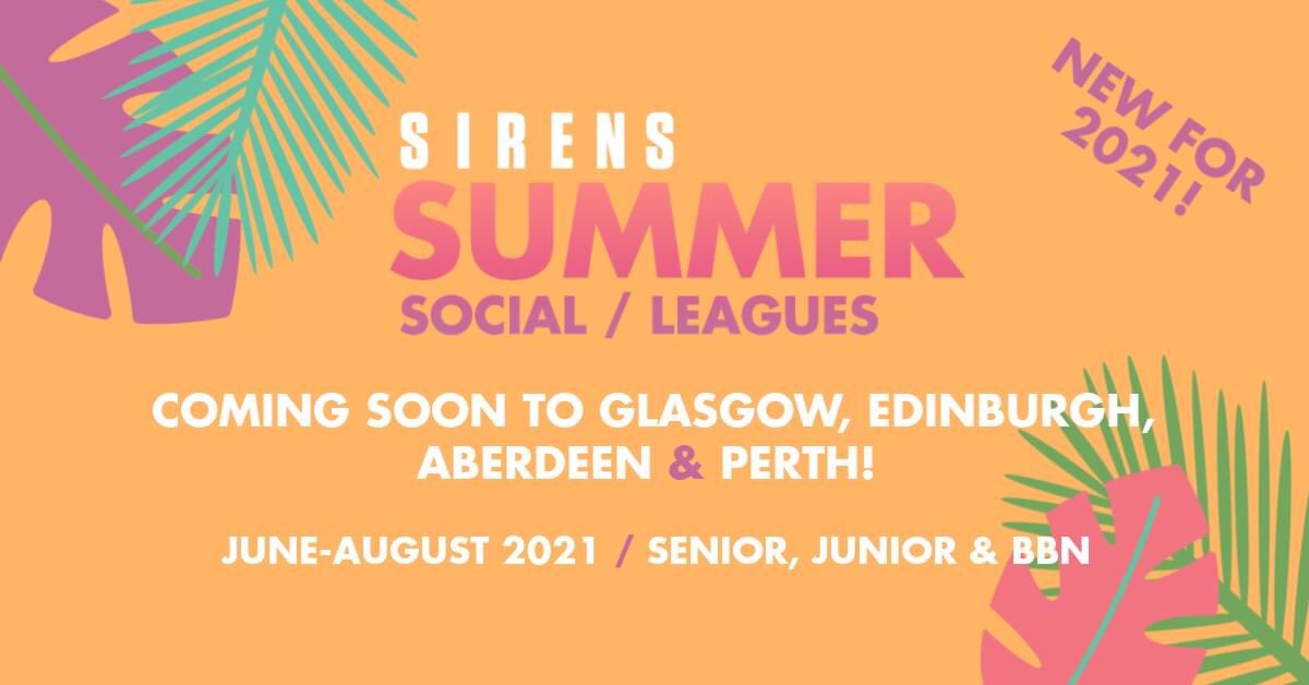 We are excited to launch our BRAND NEW Sirens Summer Social and Leagues this year! 

With playing opportunities across the country for junior, senior and BBN clubs, we’re all set for an exciting summer of netball 🌴

Stay tuned next week for booking info!
