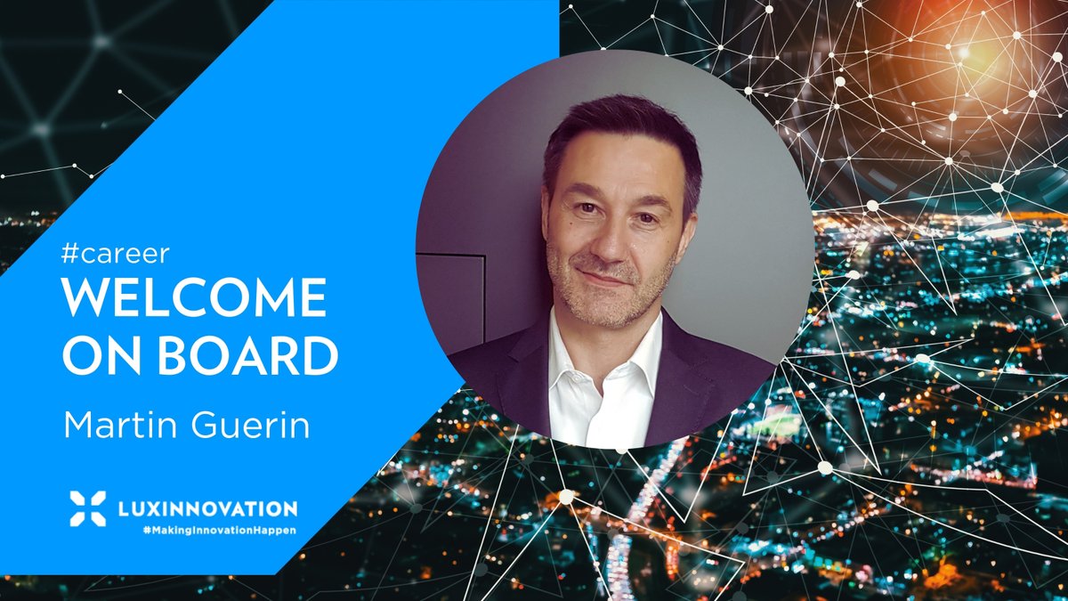 Luxinnovation (@luxinnovation) on Twitter photo Luxinnovation is glad to announce the recruitment of <a href="/martinguerin/">Martin GUERIN</a> as Senior Advisor – #Startup Acceleration.
“Martin's excellent know-how of #Luxembourg's Start-up scene and its key stakeholders is an obvious strength to tailor advice, we can bring to our clients.” -<a href="/StefBerend/">Stefan Berend</a> Luxinnovation is glad to announce the recruitment of <a href="/martinguerin/">Martin GUERIN</a> as Senior Advisor – #Startup Acceleration.
“Martin's excellent know-how of #Luxembourg's Start-up scene and its key stakeholders is an obvious strength to tailor advice, we can bring to our clients.” -<a href="/StefBerend/">Stefan Berend</a>