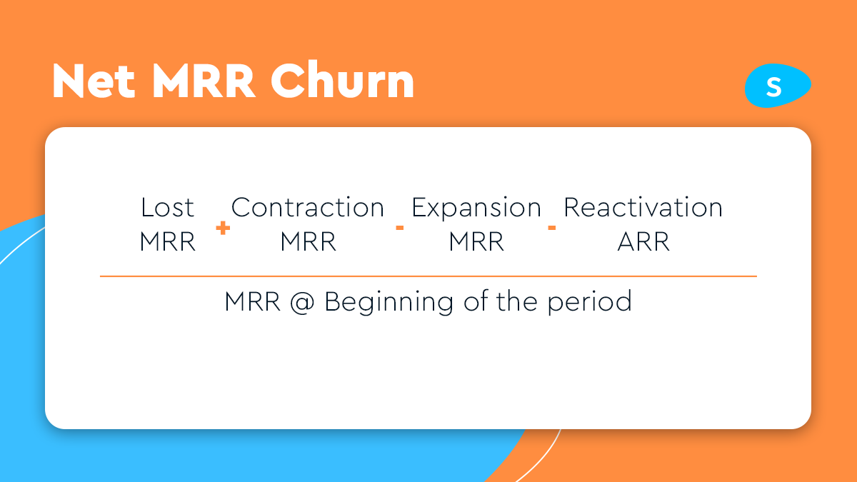 If you get a negative number when you use this formula you have negative churn - and that is a great thing. Negative churn = SaaS Nirvana!