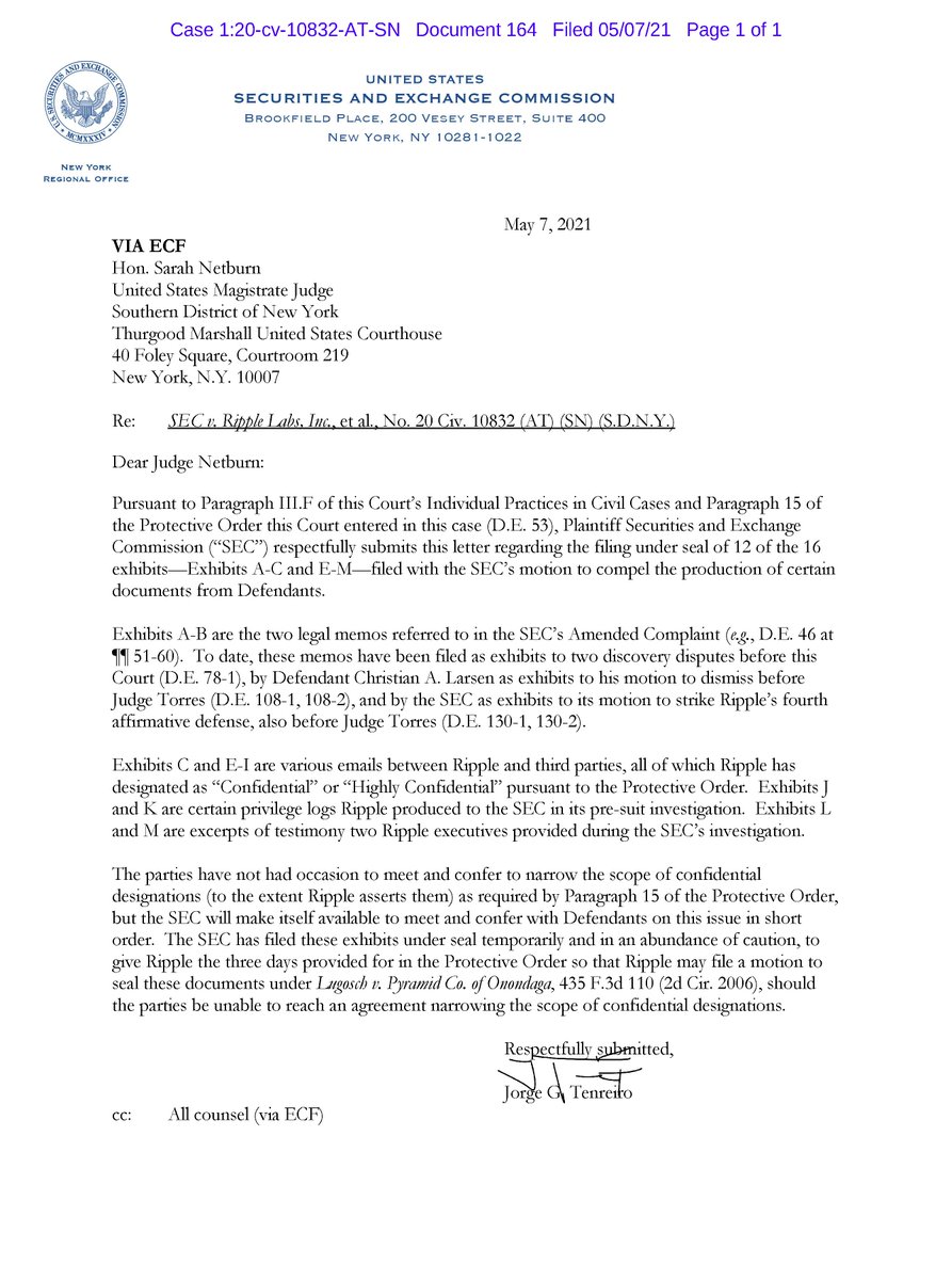 James K. Filan on Twitter " XRPCommunity SEC_NEWS v. Ripple XRP