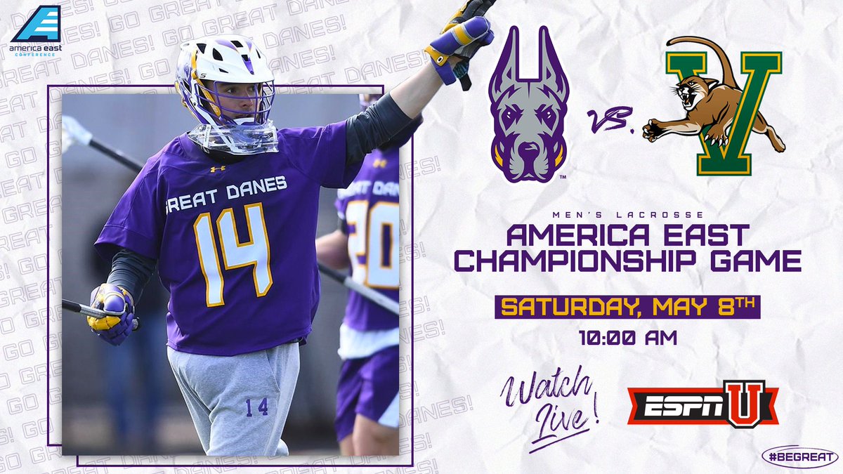 UAlbanyMLax's tweet image. National television has a nice ring to it, don&apos;t you agree?

Turn on the TV and watch us take on Vermont for the 2021 @AmericaEast Men&apos;s Lacrosse Championship, tomorrow at 1️⃣0️⃣am! 😤

𝗟𝗜𝗩𝗘 𝗼𝗻 𝗘𝗦𝗣𝗡𝗨 📺

🔗: es.pn/3tnj0dD

#BeGreat #AEMLAX #AEChamps