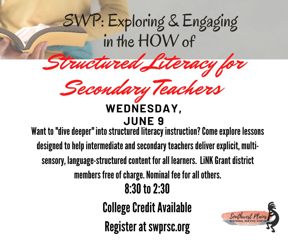Come explore lessons designed to help intermediate and secondary teachers deliver explicit, multisensory, language-structured content for all learners. Free to SWKS LiNK, nominal fee all others.