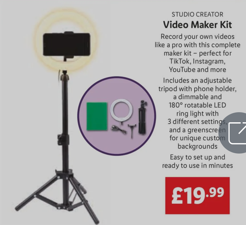 In @LidlGB from next week.  Pretty much all @CBJNews students should probably buy one, handy stuff! #mojo #video #journalism #ntujournos