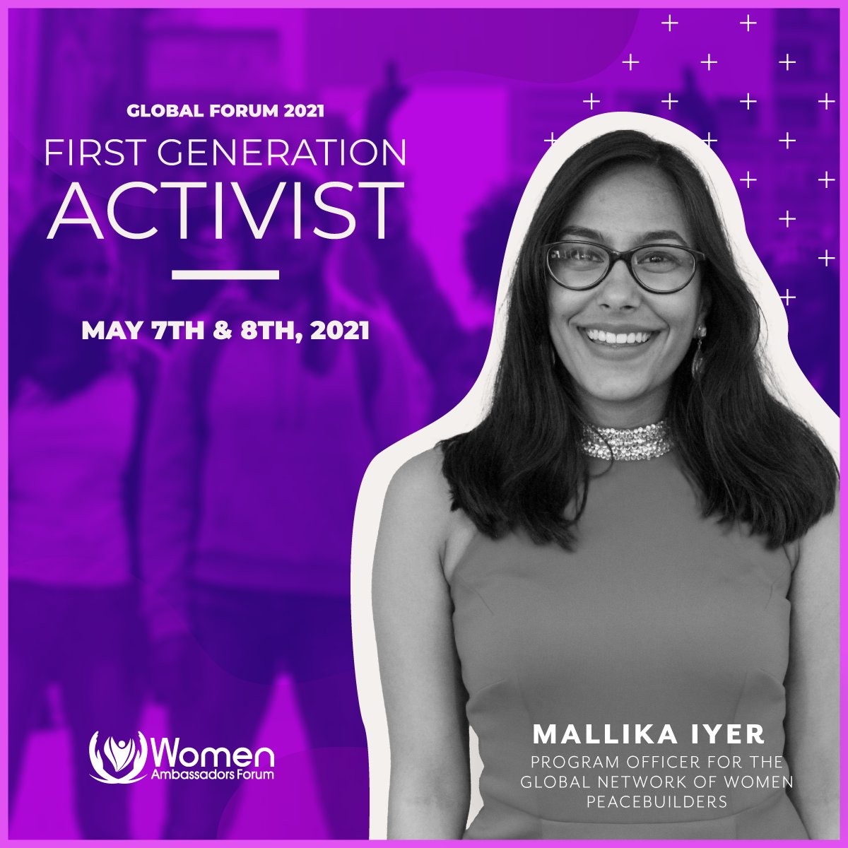 This Saturday, GNWP's @MallikaIyer96 will be speaking at the Women Ambassadors Forum about our work in Asia 🌏 + her background as a first generation activist! Go Mallika! 👏

<a href="/wafintl/">Women Ambassadors Forum</a> | #FirstGenActivist