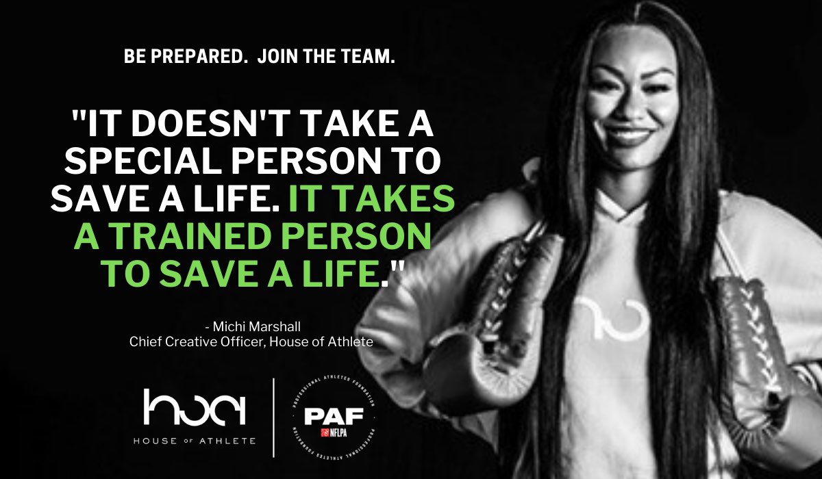 We know mental health topics aren’t the easiest to navigate, so we’re teaming up w/ <a href="/thehouseathlete/">House of Athlete</a>’s Michi Marshall &amp; <a href="/NationalCouncil/">National Council for Mental Wellbeing</a> to host a virtual Mental Health First Aid training for Players.