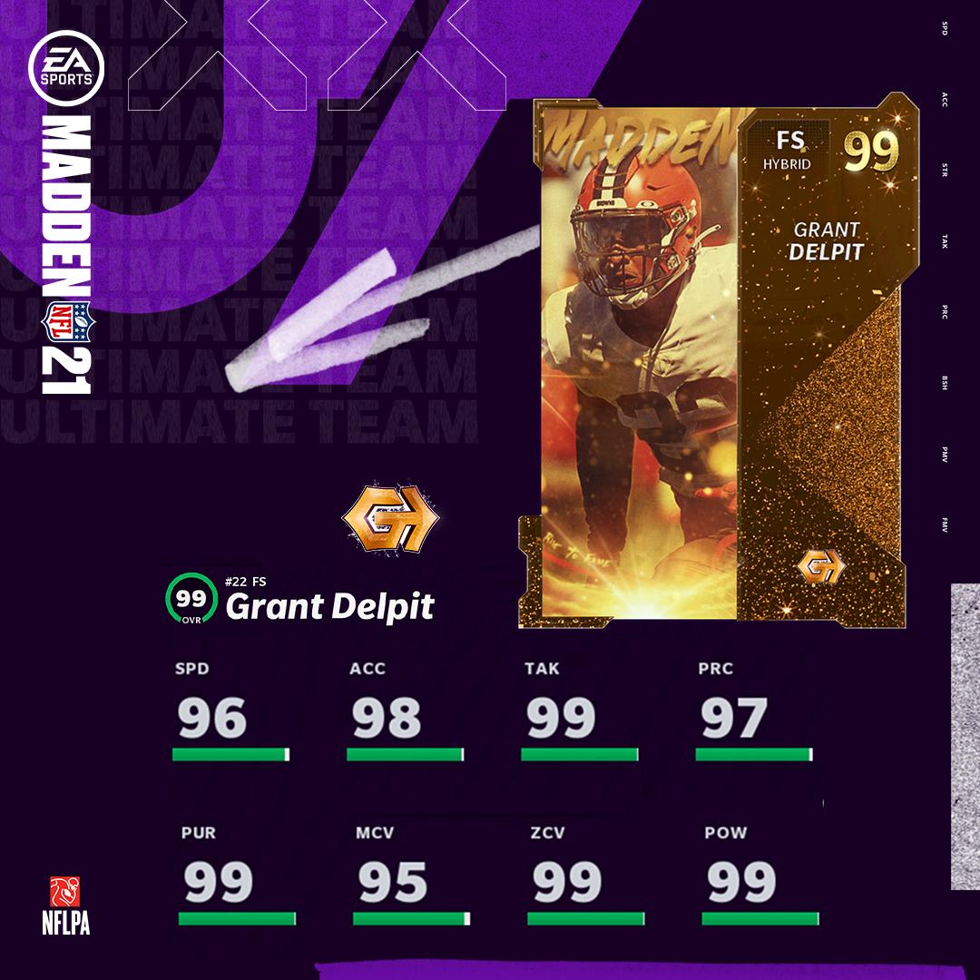#MUTGoldenTicket - Release II

🎟️ @realgrantdelpit (FS) Grant Delpit

Does this put the #ThemeTeam at a 99 OVR Defense?

#TwitchStreamer #Madden21 #UltimateTeam #MUT #GoldenTickets #NoMoneySpent @Browns #Cleveland @mawenergy @RogueGrips @EASPORTS_MUT