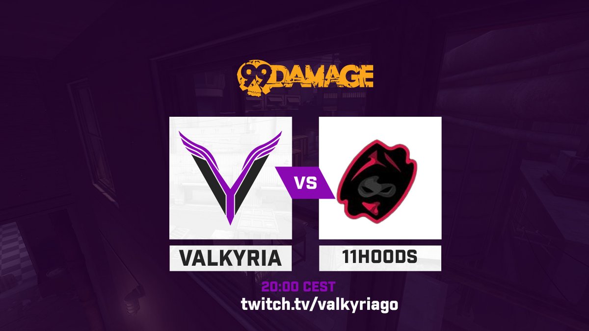 🔥 MATCH DAY 🔥

Spieltag #7 steht bevor.
In unserem letzten Match konnten wir die Lose Streak brechen. Wir wollen genau da weiter machen 💪

To #VYCTORY

🆚 <a href="/11HOODS/">11HOODS 🥷</a>

🕔 20:00
🎙  <a href="/EsportsValkyrie/">Marc Arendt^Valkyrie</a>
📺 twitch.tv/valkyriago