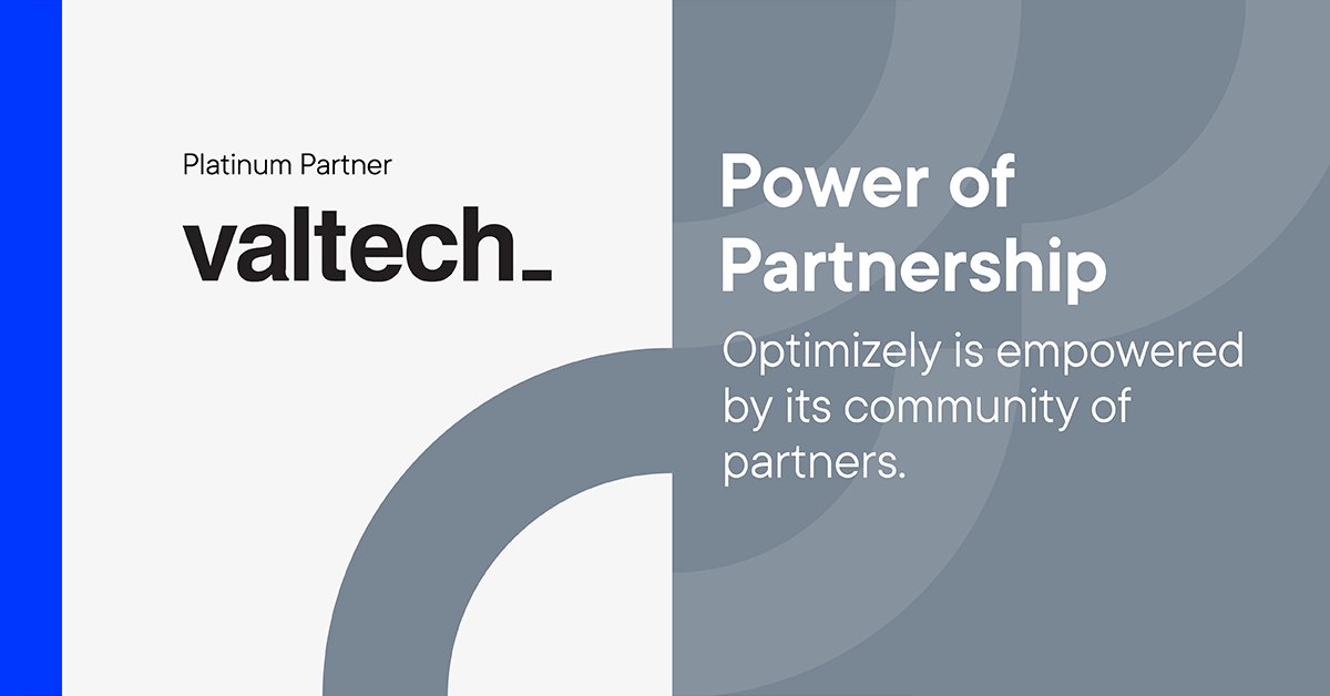 Partner Spotlight of the Week: @valtech Valtech, an Optimizely Platinum Partner, has expertise in experience design, marketing execution and technology + innovation. Learn more about Valtech and our partnership. ow.ly/vnGS50EGB5t
