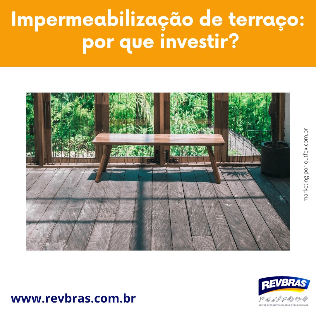 revbras's tweet photo. Como a área está exposta, ela recebe de maneira direta a água da chuva, e deve estar preparada para isso.
#cuidebemdasuacasa #pintandosonhos #revbras #outfoxmkt #tintas #cores #designdeinteriores #design #terraço #impermeabilização https://t.co/GcT30A49S9