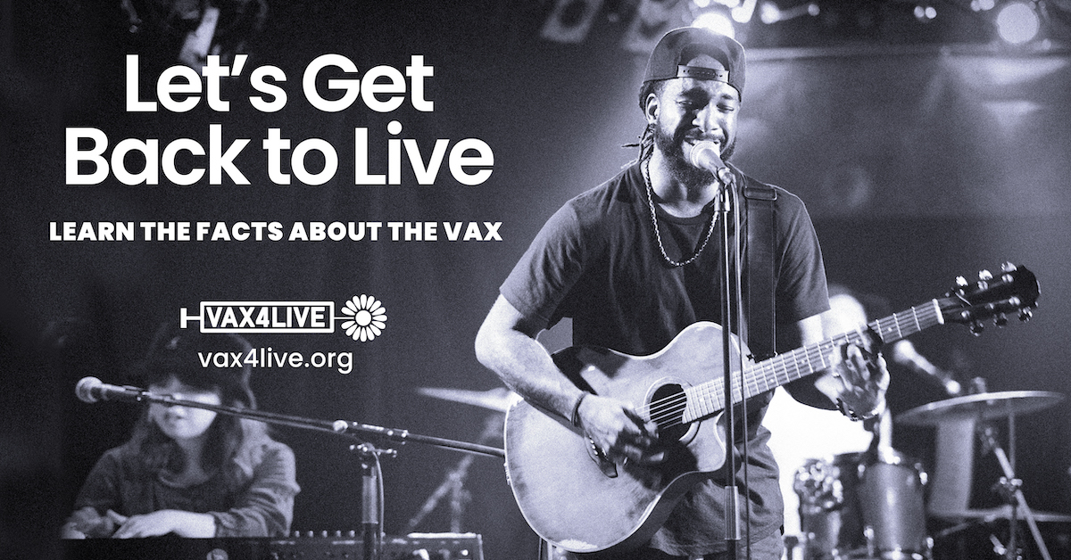 NITO_Live's tweet image. #Vax4Live is on a mission to spread the facts about vaccinations to assist us safely getting back to live music, theater, sports, and all live events. We’re encouraged that 250M+ doses have now been administered in the United States, but there is still more work to be done...