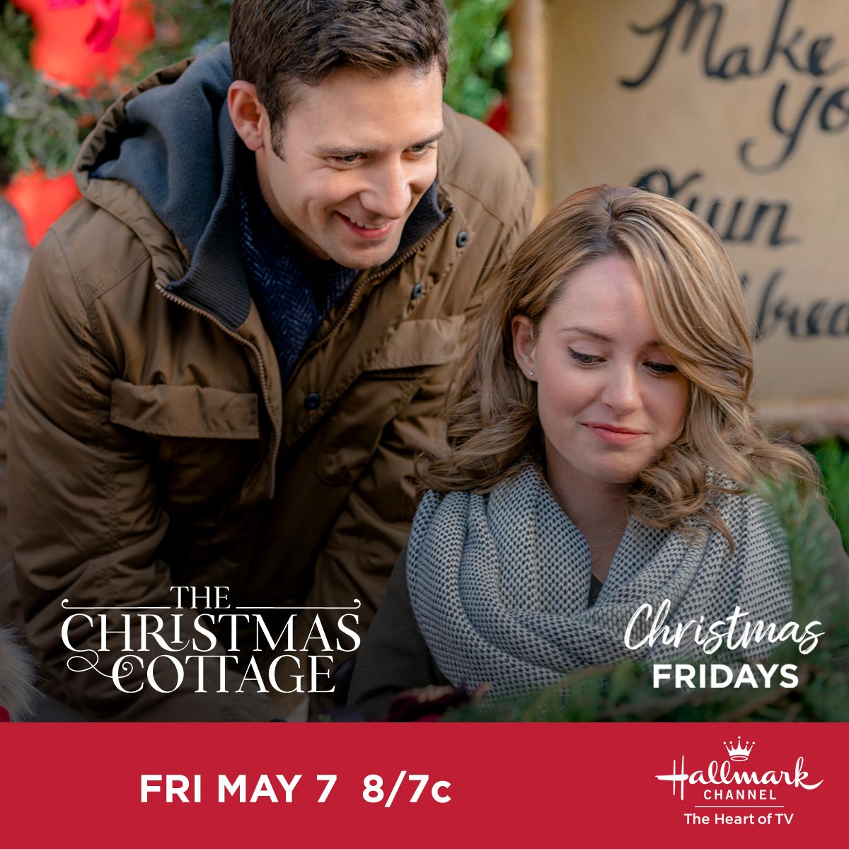 Who's going to be watching with me tonight?? @TheChristmasCottage on @hallmarkchanel #countdowntochristmas