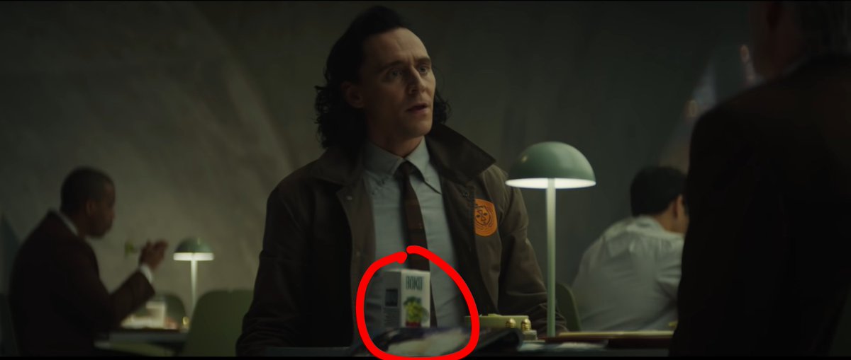 8. loki has a BoKu juice drink