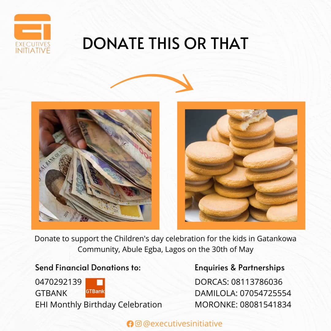 DeborahKester's tweet photo. Want to donate any of these items:
noodles, biscuits, sweets, drinks, toys, cheeseball clothes, writing materials, etc??
Please call:
DORCAS: 08113786036
DAMILOLA: 07054725554

You can also donate to 
0470292139
GTBANK
EHI MONTHLY BIRTHDAY CELEBRATION

#Gorilla
#EI https://t.co/xaS3dhHWkg
