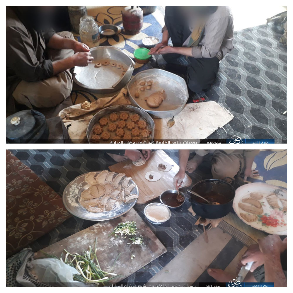 I was also impressed by the making of ma'mool (cookies filled with dates,nuts) & qatayif (typical Ramadan dessert) in Syria. I feel it's too early to make ma'mool, mostly reserved for Eid, but when you're on the run, I guess you have to seize the opportunity when you can! 3/