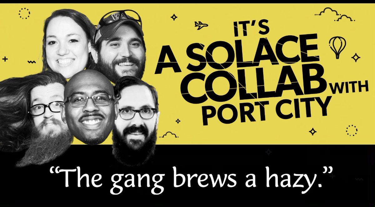 Port City Brewing Co (@portcitybrew) on Twitter photo 🚨NEW RELEASE!🚨
Brewed in collaboration with <a href="/SolaceOutpost/">SolaceOutpost</a> The Gang Brews a Hazy is a New England-style IPA pouring hazy orange in color, soft and silky in the mouthfeel with flavors of passionfruit & cantaloupe, this full-bodied beer finishes with a bittersweet clove flavor. 🚨NEW RELEASE!🚨
Brewed in collaboration with <a href="/SolaceOutpost/">SolaceOutpost</a> The Gang Brews a Hazy is a New England-style IPA pouring hazy orange in color, soft and silky in the mouthfeel with flavors of passionfruit & cantaloupe, this full-bodied beer finishes with a bittersweet clove flavor.