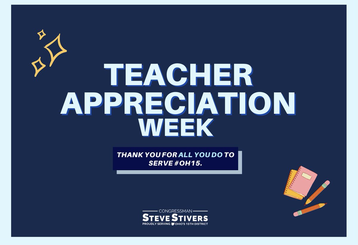As the son and grandson of teachers, I personally have seen the dedication and compassion educators put into preparing our children. This #TeacherAppreciationWeek, a special thank you goes to all those who give so much to inspire and educate our kids.