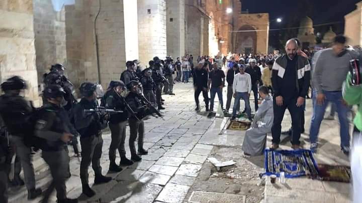 In a further development, Israeli forces stormed the sound room at Masjid al-Aqsa and disconnected the wires for speakers such that announcements from the Qibli Musallah do not reach other parts of the Masjid.