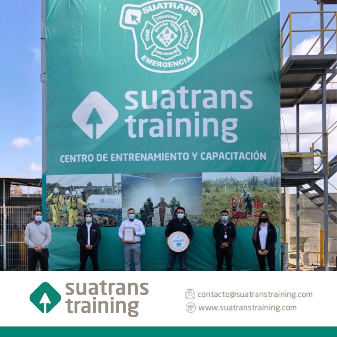 LatamResponse's tweet image. Hoy Suatrans Training en su Centro de Entrenamiento Chile 🇨🇱 recibe su sello Covid por parte de ACHS que certifica que nuestra OTEC cumple con las medidas preventivas frente al Covid-19.