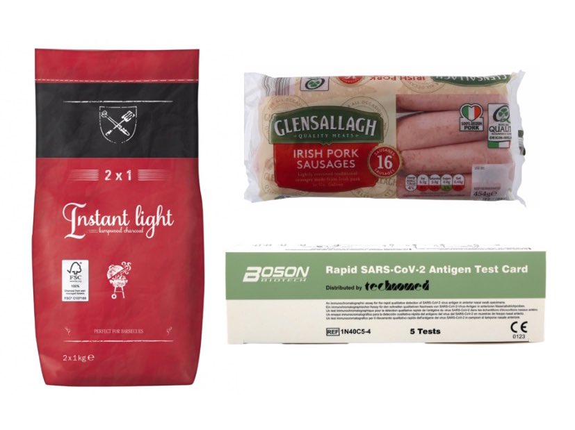 Inademen stam Beoefend Lidl Ireland on Twitter: "Weekend Super Savers! Pick up a pound of  sausages, charcoal for the BBQ and antigen tests for €31 👀  https://t.co/INeFS5TVp3" / Twitter