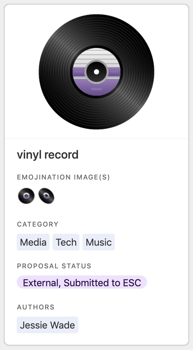 Give us a vinyl emoji!