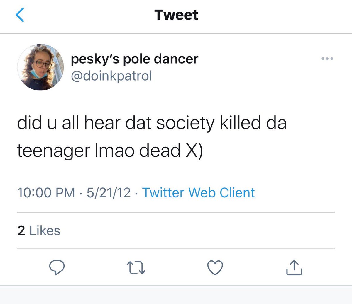 Wasn’t this around the time of the Trevon Martin/George Zimmerman shooting ma’am? I think that’s “da teenager” you were referring to?