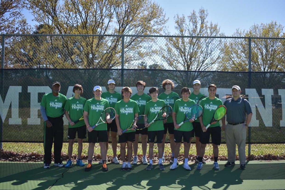 Congratulations to the Rose Men’s Tennis team for finishing their regular season UNDEFEATED at 12-0! 🎾 

Six team members will be competing in the NCHSAA Regionals tomorrow in Rocky Mount! 🎾

Help us wish them good luck!