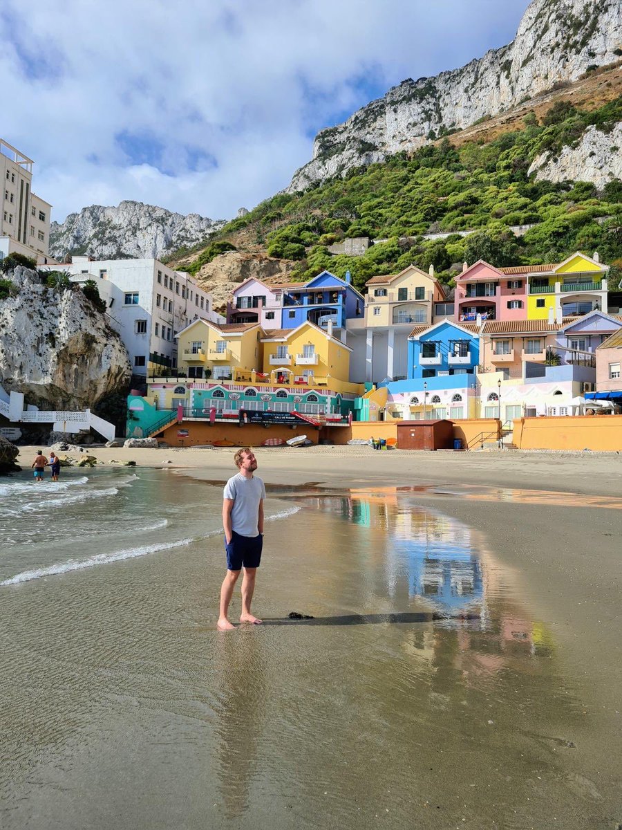 2. One of my friends visited  #gibraltar last year (yes I have more than one friend) and fell in love with Catalan Bay. A beach cove on the eastern side. Or visit nearby Sandy Bay and try SUP (harder than it looks).  #visitgibraltar
