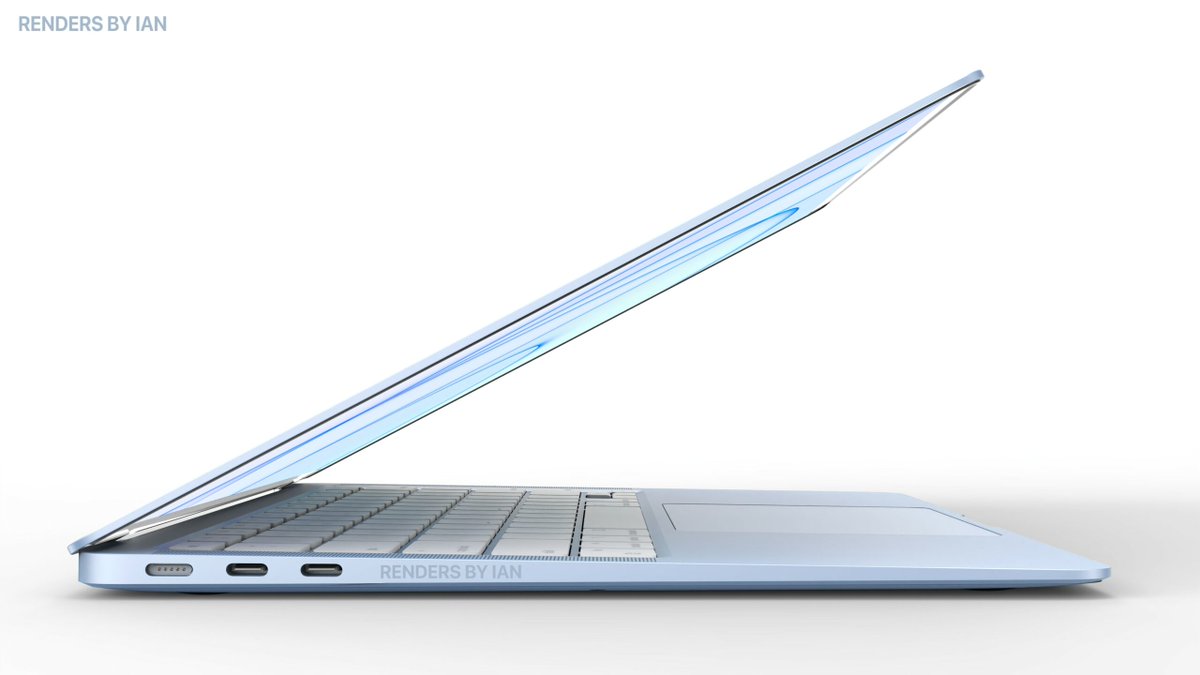 appltrack's tweet photo. Apple’s next MacBook Air could come in blue &amp; more colors https://t.co/1BFUpLsE3v https://t.co/C1bYFRT845