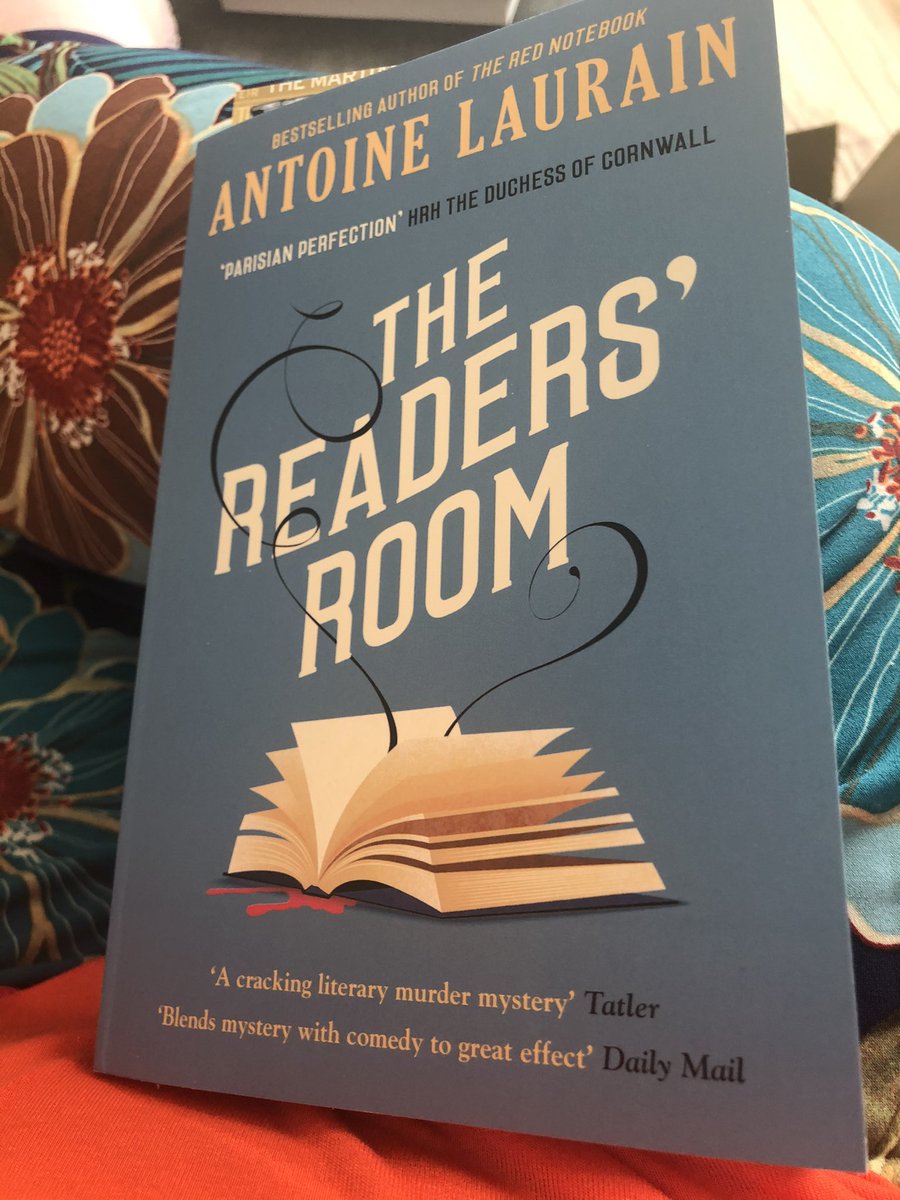@JoGarrick3 I’ve just started #TheReadersRoom by Antoine  Laurain, and I’m already giggling. Have a great weekend Jo!