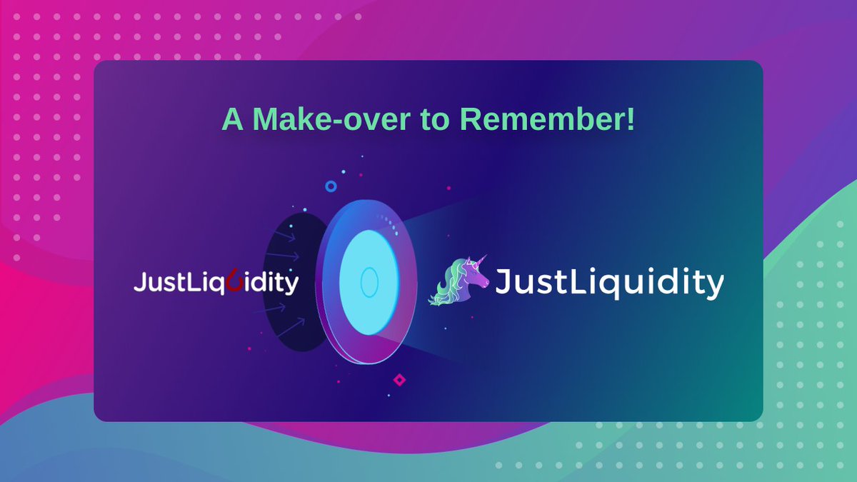 riquidio's tweet photo. Change is the only Constant!

This year we've already had amazing new developments &amp; incredible growth.

While our core philosophies remain the same; We usher into the New, with our New Logos and a renewed purpose of taking JustLiquidity &amp; @JulSwap to New Heights! https://t.co/ftqllKj3W1