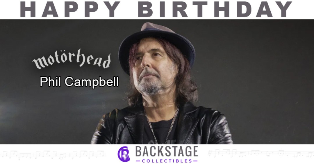 Happy Birthday to Motörhead guitarist, Phil Campbell!     