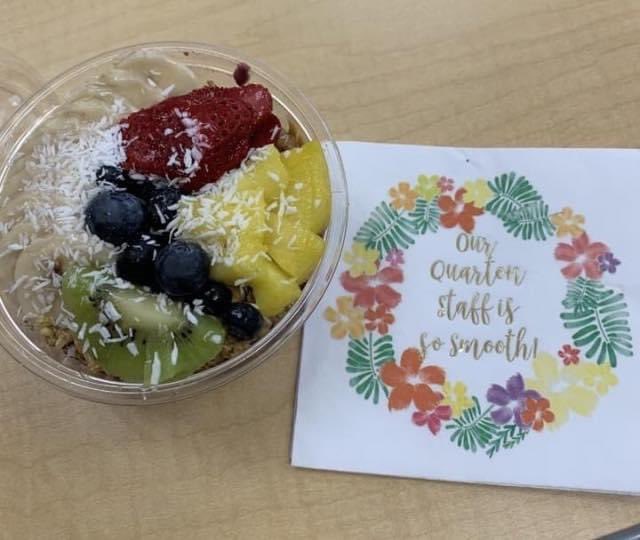 Day 4 Marilyn’s Smoothie and Juice Truck! This was an amazing special treat! Thank you Quarton PTA!!  🥳