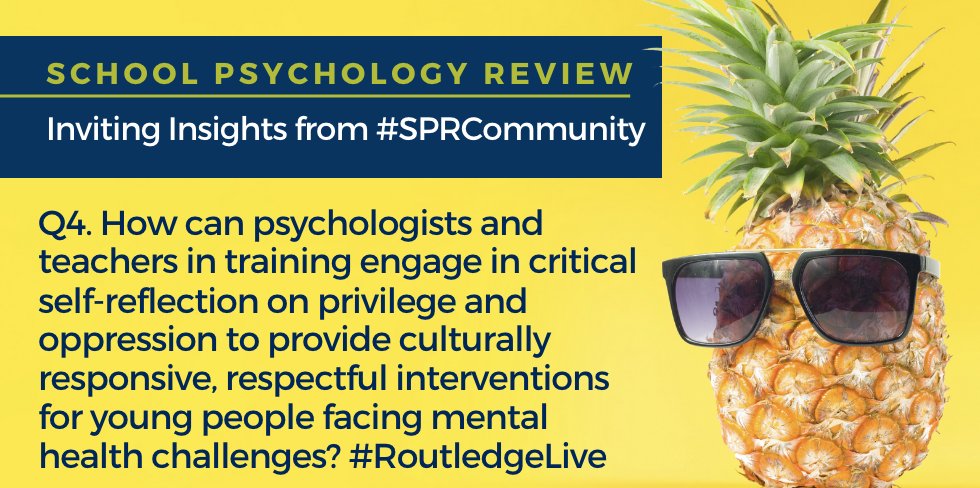 DrJ_ucsb's tweet photo. @Routledgepsych @SchoolPsycRev @nasponline @acamh @NIMHgov @sycarahfisher @UGAprismslab Q4A3 I invite our @SchoolPsycRev #SPRcommunity to share insights! Reply, Tag, Retweet. @DrLourdesD @MikeGisondi @BPTwellbeing @BhDpodcast @BlackPsychee @ktabag @mfktherapy @GandaraDenisa @ShaunSociology @sw_education_ @cjstreed @manijadegarcia #RoutledgeLive https://t.co/XDWKSA2vnL