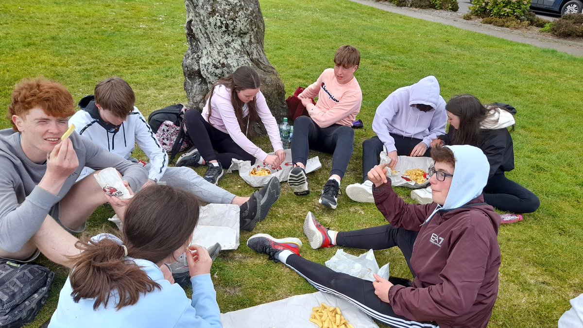 Nothing tastes better than Dinos after a glorious day today on our Gaisce adventure walk part 2. <a href="/GaisceAward/">Gaisce - The President's Award</a> <a href="/KinsaleComSch/">Kinsale Community School</a>